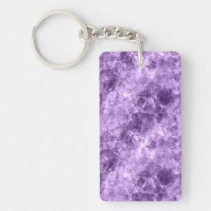Dark Purple Crumpled Texture Key Ring