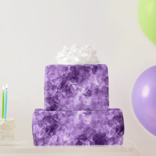 Dark Purple Crumpled Texture Wrapping Paper
