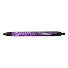 Dark Purple faux shiny glitter sparkle Personalise
