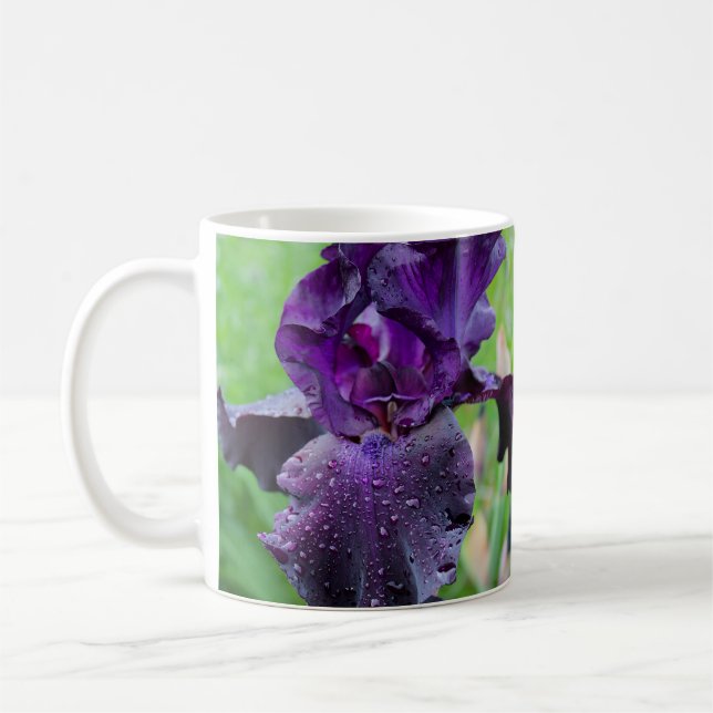 Dark Purple Iris Mug (Left)