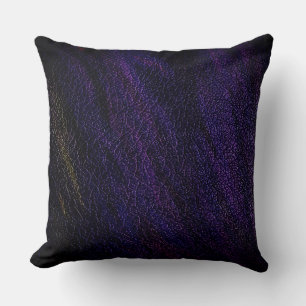 Dark Purple Look Leather Cushion