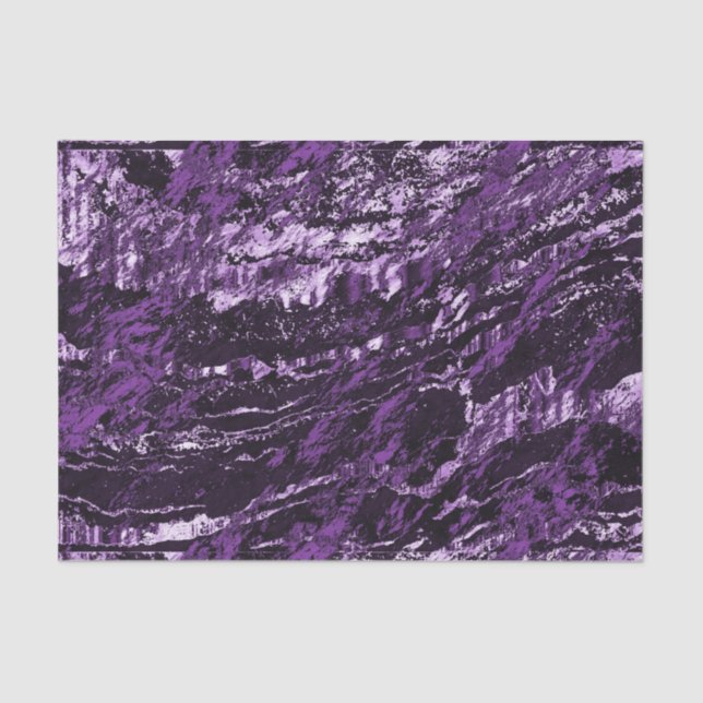 Dark Purple Marble Design Tissue Paper (Front)