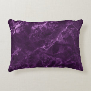 Dark purple marble: luxurious texture. decorative cushion