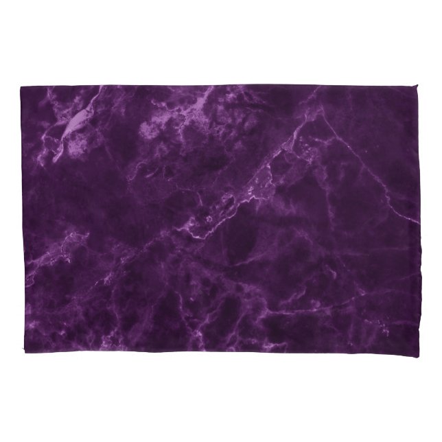 Dark purple marble: luxurious texture. pillowcase (Front)