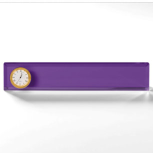 Dark Purple Nameplate