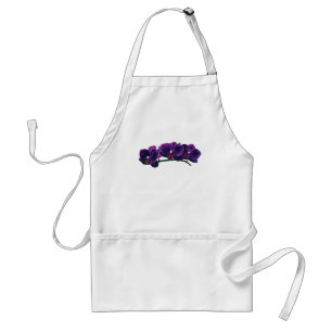 Dark Purple Phalaenopsis Orchids Standard Apron