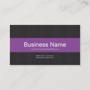 Dark & Purple Professional Business Card