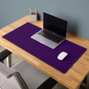 Dark Purple Solid Colour Desk Mat