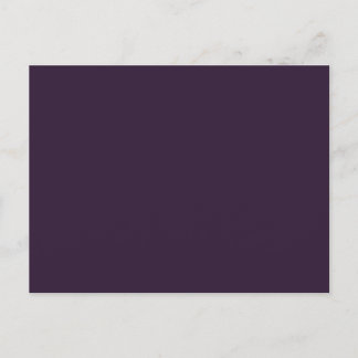 Dark Purple Solid Colour Postcard
