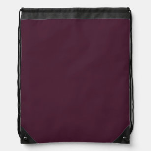 Dark purple Solid Plain Colour Drawstring Bag