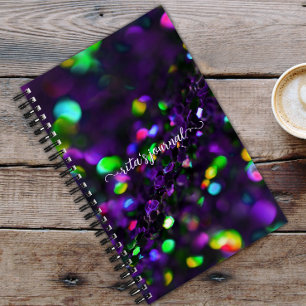Dark Purple Sparkling Journal