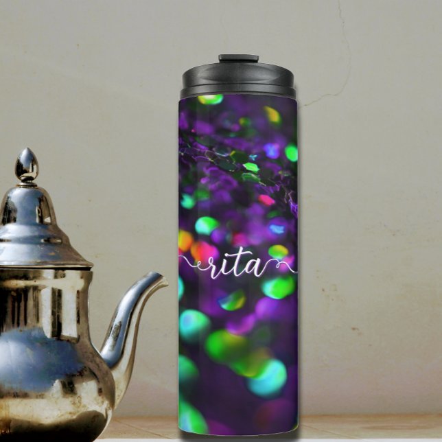 Dark Purple Sparkling Thermal Tumbler (Creator Uploaded)