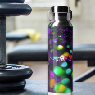Dark Purple Sparkling Water Bottle