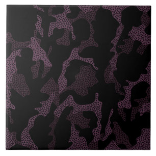 Dark Purple Spotted Ceramic Tile