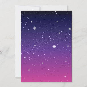 Dark Purple Starry Night Sky