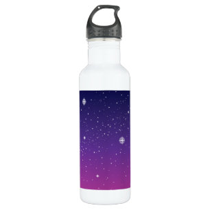 Dark Purple Starry Night Sky 710 Ml Water Bottle