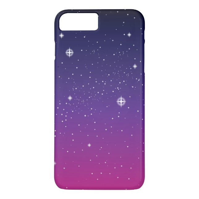 Dark Purple Starry Night Sky Case-Mate iPhone Case (Back)