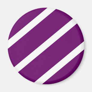 Dark Purple Stripes Magnet
