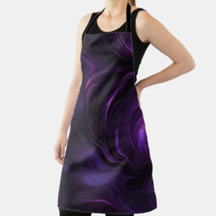 Dark Purple Swirl Design Apron