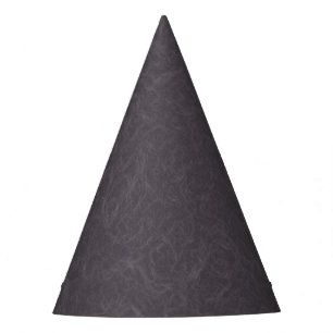Dark purple textured surface swirling pattern party hat
