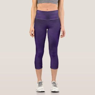 Dark Purple To Match Rose Gold Mandala Tank Top Capri Leggings
