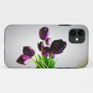 Dark Purple Tulips iPhone 11 Case