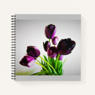 Dark Purple Tulips Notebook