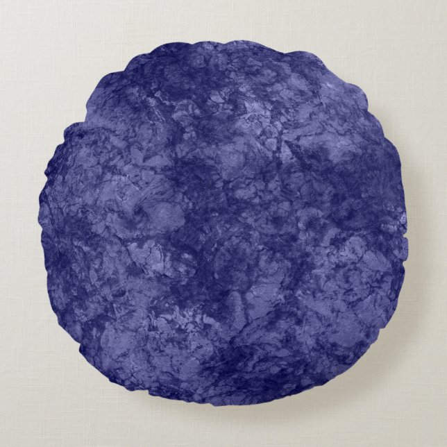 Dark purple violet texture textured suede marble g round cushion (Front)