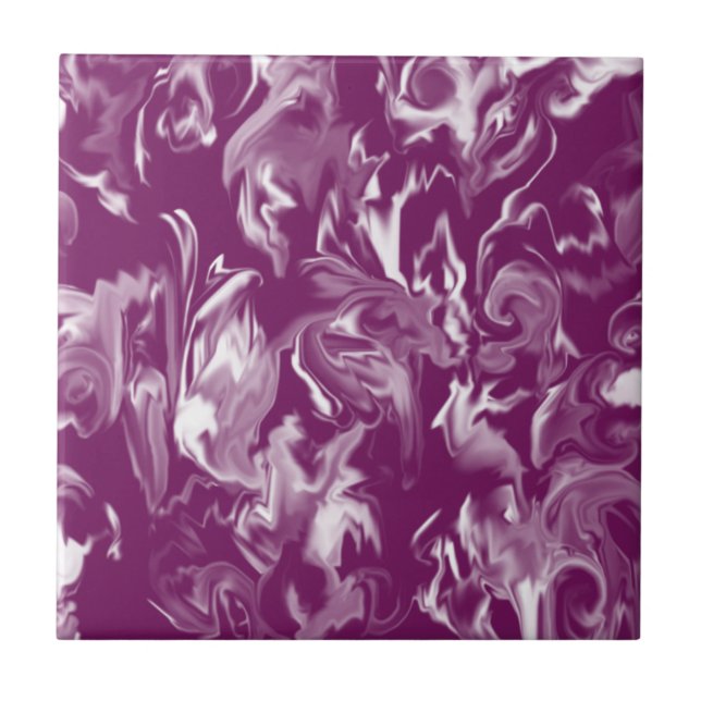 Dark Purple & White Mixed Colour Tile (Front)