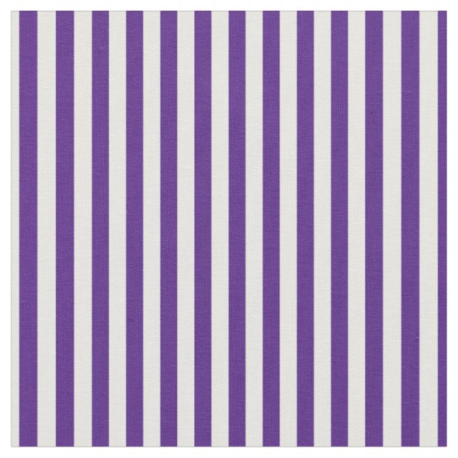 Dark Purple & White Stripes Fabric (Close Up)