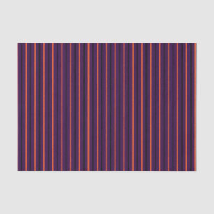 Dark Purple with Black & Orange Stripes Tissue Paper