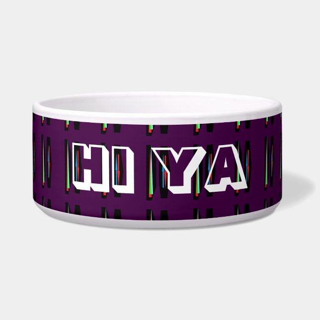 Dark purple with deep colours stripes (Front)