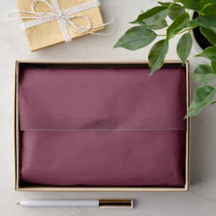 Dark Purplish Red Wine Pop Of Colour Tissue Paper