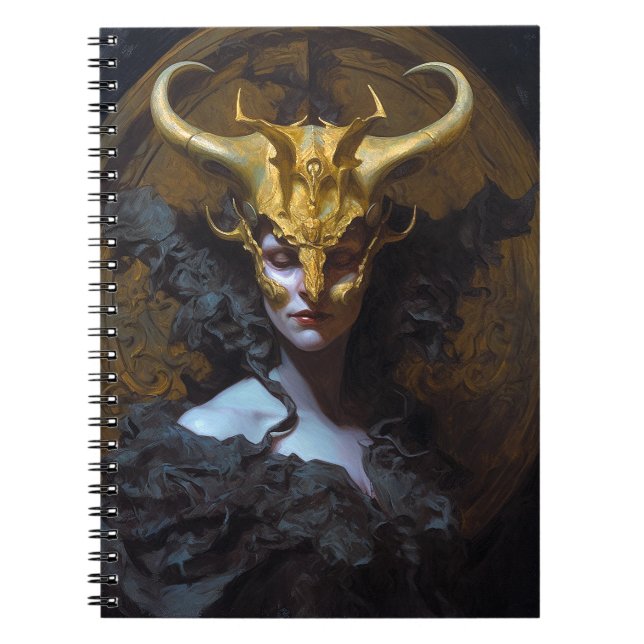 Dark Queen Fantasy Art Notebook (Front)