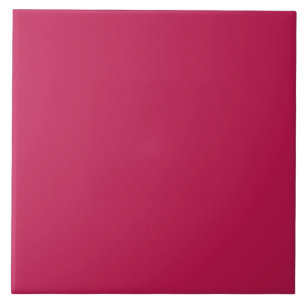 Dark Raspberry Red Ceramic Tile. Tile