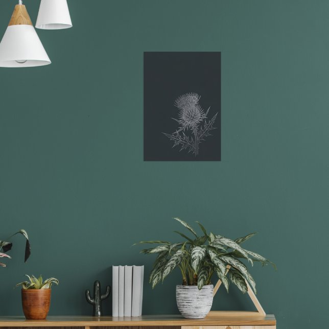 Dark Raven Crow Illustration Poster | Gothic Bird  (Living Room 1)