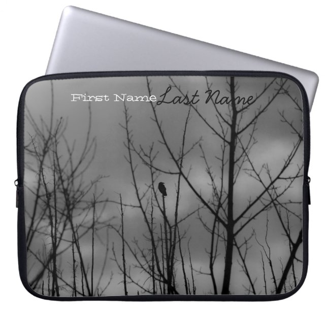 Dark Raven; Customisable Laptop Sleeve (Front)