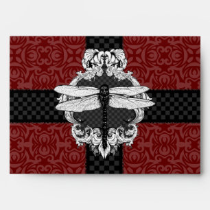 Dark Red A7 Dragonfly Envelopes