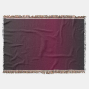 Dark Red and Black Ombre Pattern Throw Blanket