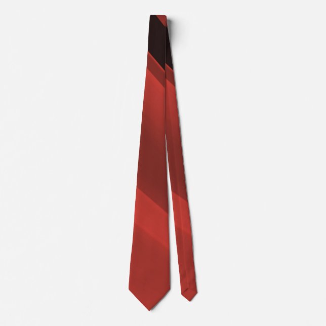 Dark red and black stripes, popular pattern tie (Front)