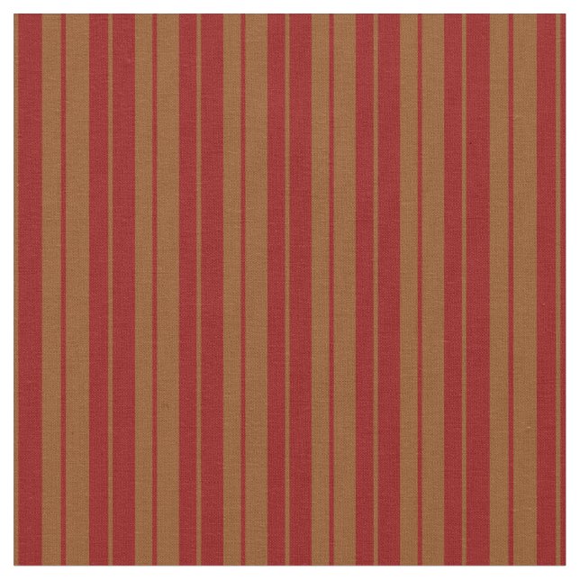 Dark Red and Brown Lines/Stripes Pattern Fabric (Close Up)