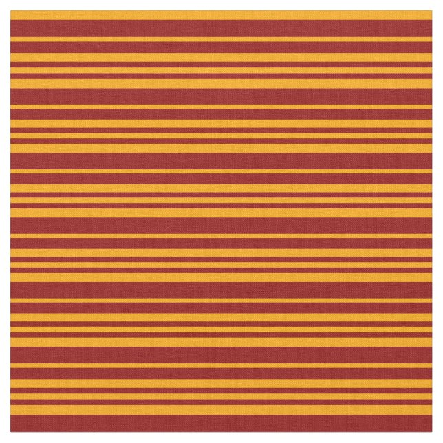 Dark Red and Orange Stripes Fabric (Close Up)