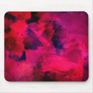 Dark Red and Purple Bold & Modern Abstract Mouse Pad