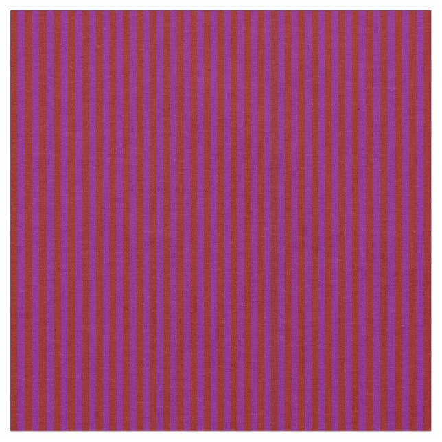 Dark Red and Purple Stripes Fabric (Close Up)