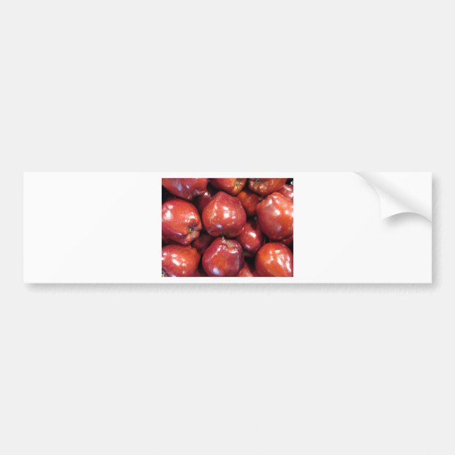 Dark Red Apples Bumper Sticker (Front)