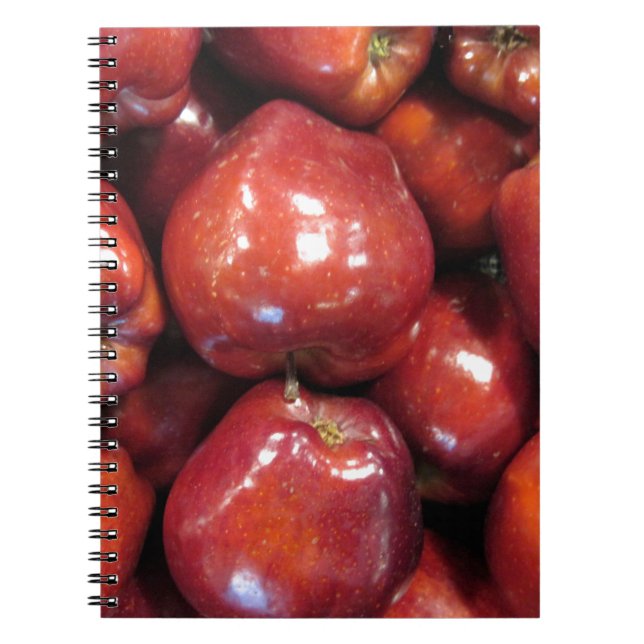 Dark Red Apples Notebook (Front)