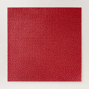 Dark red artificial leatherette closeup. jigsaw puzzle