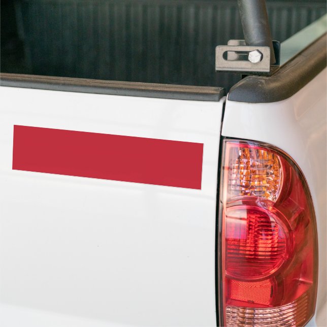 Dark Red Background  Bumper Sticker (On Truck)