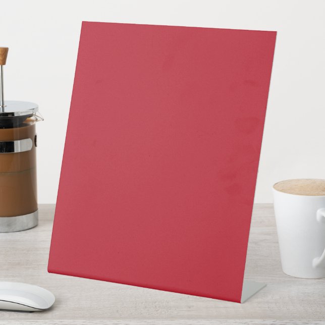 Dark Red Background  Pedestal Sign (In SItu)