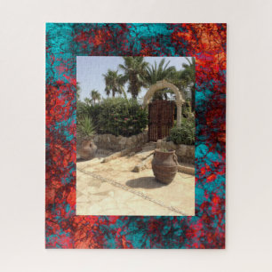 Dark red blue texture textured suede marble granit jigsaw puzzle